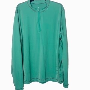 Lands End Unisex long sleeve plus size Rapid Dry Quarter Zip Pullover size XXL